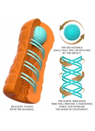 Оранжевый мастурбатор Victoria - Baile - в Смоленске купить с доставкой