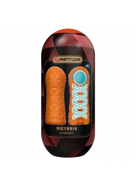 Оранжевый мастурбатор Victoria - Baile - в Смоленске купить с доставкой