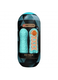 Аквамариновый мастурбатор Victoria - Baile - в Смоленске купить с доставкой