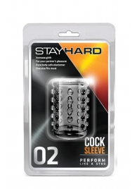Прозрачная насадка на пенис с шишечками STAY HARD COCK SLEEVE 02 CLEAR - Blush Novelties - в Смоленске купить с доставкой