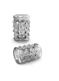 Прозрачная насадка с капельками STAY HARD COCK SLEEVE 05 CLEAR - Blush Novelties - в Смоленске купить с доставкой