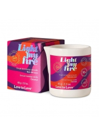 Массажная свеча Light My Fire Coconut с ароматом кокоса - 65 гр. - Love to Love - купить с доставкой в Смоленске