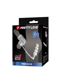 Прозрачная насадка на пенис и мошонку с анальным стимулятором Rilley - Baile - в Смоленске купить с доставкой