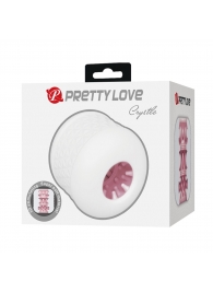 Белый сквозной мастурбатор Crystle - Baile - в Смоленске купить с доставкой