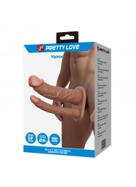 Реалистичная полая насадка на член для двойного проникновения Yairon - 17,5 см. - Baile - купить с доставкой в Смоленске