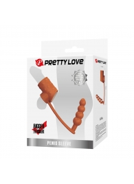 Телесная насадка на пенис и мошонку с анальным стимулятором Rilley - Baile - в Смоленске купить с доставкой