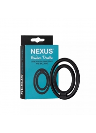 Черное двойное эрекционное кольцо Nexus Enduro Double - Nexus Range - в Смоленске купить с доставкой