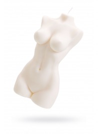 Белая интерьерная свеча в форме женского торса - 850 гр. - Pecado - купить с доставкой в Смоленске