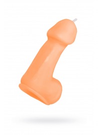 Оранжевая свеча в форме пениса - 47 гр. - Pecado - купить с доставкой в Смоленске
