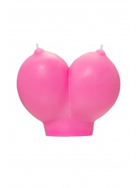 Розовая свеча «Сиськи» - 150 гр. - Pecado - купить с доставкой в Смоленске