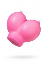 Розовая свеча «Сиськи» - 150 гр. - Pecado - купить с доставкой в Смоленске