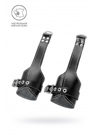 Черные подвесы с белой строчкой - Pecado - купить с доставкой в Смоленске