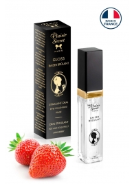 Стимулирующий блеск для губ со вкусом клубники - 7 мл. - Plaisir Secret - купить с доставкой в Смоленске
