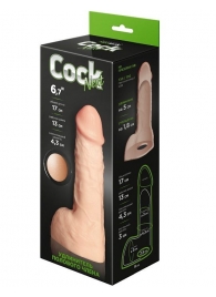 Телесный фаллоудлинитель с мошонкой Cock Next - 17 см. - LOVETOY (А-Полимер) - в Смоленске купить с доставкой