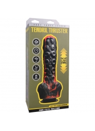 Черно-красная мини-машина на присоске Tendril Thruster - 21,6 см. - Doc Johnson - купить с доставкой в Смоленске