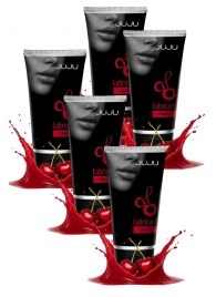 Набор из 5 съедобных лубрикантов JUJU со вкусом вишни - JuJu - купить с доставкой в Смоленске