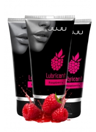 Набор из 3 съедобных лубрикантов JUJU со вкусом малины - JuJu - купить с доставкой в Смоленске