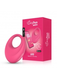 Розовое интерактивное эрекционное виброкольцо Leo - Easy toys - в Смоленске купить с доставкой