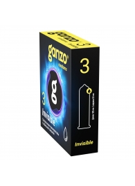 Супертонкие презервативы Ganzo Invisible - 3 шт. - Ganzo - купить с доставкой в Смоленске