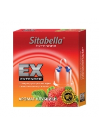 Стимулирующая насадка Sitabella Extender  Клубника - Sitabella - купить с доставкой в Смоленске