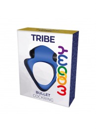 Синее эрекционное кольцо Wooomy Tribeс с вибрацией - Adrien Lastic - в Смоленске купить с доставкой