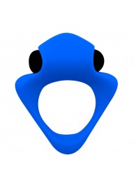 Синее эрекционное кольцо Wooomy Tribeс с вибрацией - Adrien Lastic - в Смоленске купить с доставкой