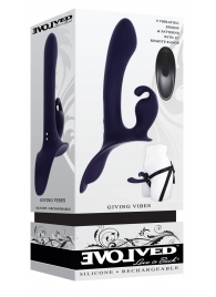 Женский страпон с вибрацией Giving Vibes - Evolved - купить с доставкой в Смоленске