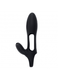 Черная насадка на пенис с вибрацией Nautilus - Zero Tolerance - в Смоленске купить с доставкой