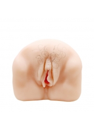 Телесный мастурбатор-вагина с оволосением и вибрацией - Baile - в Смоленске купить с доставкой