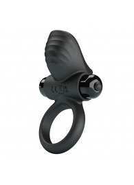 Черное эрекционное кольцо с вибрацией Adrien - Baile - в Смоленске купить с доставкой