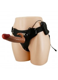 Мужской полый страпон с вибрацией Marion - Baile - купить с доставкой в Смоленске