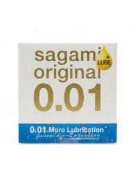 Увлажнённый презерватив Sagami Original 0.01 Extra Lub - 1 шт. - Sagami - купить с доставкой в Смоленске