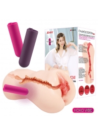 Мастурбатор-вагина с вибрацией Jenny Onahole edition 005 - KOKOS - в Смоленске купить с доставкой