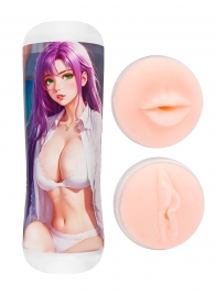 Двусторонний мастурбатор аниме - ротик и вагина - Tokyo Style - в Смоленске купить с доставкой