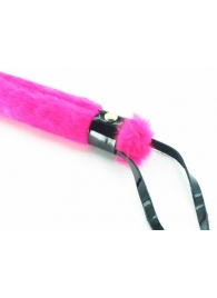 Нежная плеть с розовым мехом BDSM Light - 43 см. - БДСМ Арсенал - купить с доставкой в Смоленске