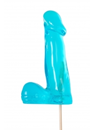 Голубой леденец в форме члена со вкусом блю кюрасао - 173 гр. - Sosuчki - купить с доставкой в Смоленске