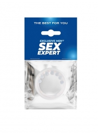 Эрекционное кольцо с мягкой стимулирующей насадкой - Sex Expert - в Смоленске купить с доставкой