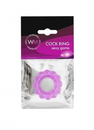 Лиловое эрекционное кольцо с 2 рядами стимулирующих шариков - Erowoman-Eroman - в Смоленске купить с доставкой