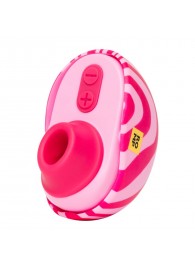 Розовый бесконтактный клиторальный стимулятор Romp Spin - ROMP