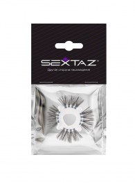 Эластичное эрекционное кольцо с черными «ресничками» - Sextaz - в Смоленске купить с доставкой