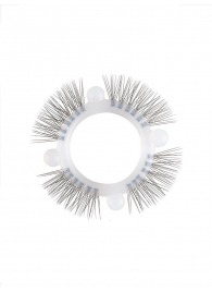 Эластичное кольцо с «ресничками» и 4 шариками - Sextaz - в Смоленске купить с доставкой