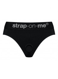 Черные трусики для насадок Heroine Lingerie Harness - size XL - Strap-on-me - купить с доставкой в Смоленске