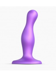 Фиолетовая насадка Strap-On-Me Dildo Plug Curvy size S - Strap-on-me - купить с доставкой в Смоленске