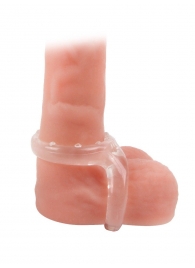 Прозрачное двойное эрекционное кольцо - Sex Expert - в Смоленске купить с доставкой