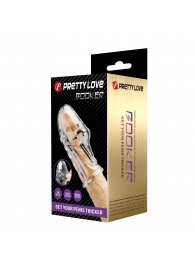 Прозрачная насадка на пенис Booker - 8 см. - Baile - в Смоленске купить с доставкой