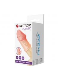 Телесная насадка на пенис Booker - 8 см. - Baile - в Смоленске купить с доставкой