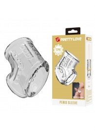 Прозрачная насадка на пенис и мошонку - Baile - в Смоленске купить с доставкой