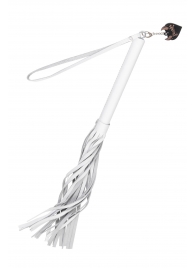 Белая кожаная плеть - 50 см. - Pecado - купить с доставкой в Смоленске