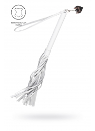 Белая кожаная плеть - 50 см. - Pecado - купить с доставкой в Смоленске