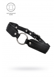 Черный кожаный чокер-ошейник со скруглёнными углами - Pecado - купить с доставкой в Смоленске